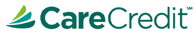 Logo of CareCredit featuring the company name in green text with a graphic of three overlapping, stylized sails to the left, often seen at your veterinarian’s office.